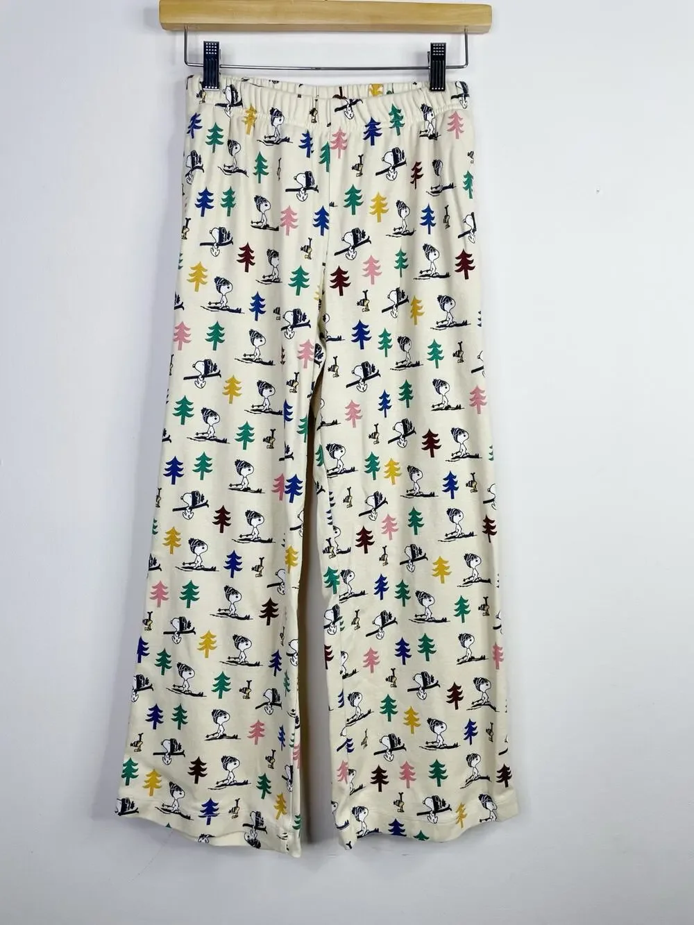 Hanna Andersson x Peanuts Snoopy Wide Leg Organic Cotton Pajama Pants Womens XS